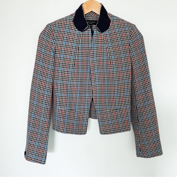 NWT Rag & Bone Elliot Plaid Wool Blazer Jacket - Picture 4 of 10